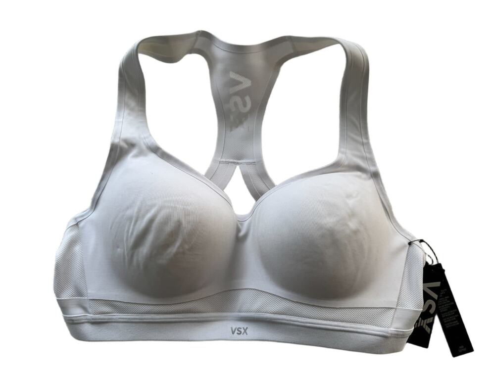 Victoria's Secret VSX Incredible Max Sports Bra 36B White High Support NWT